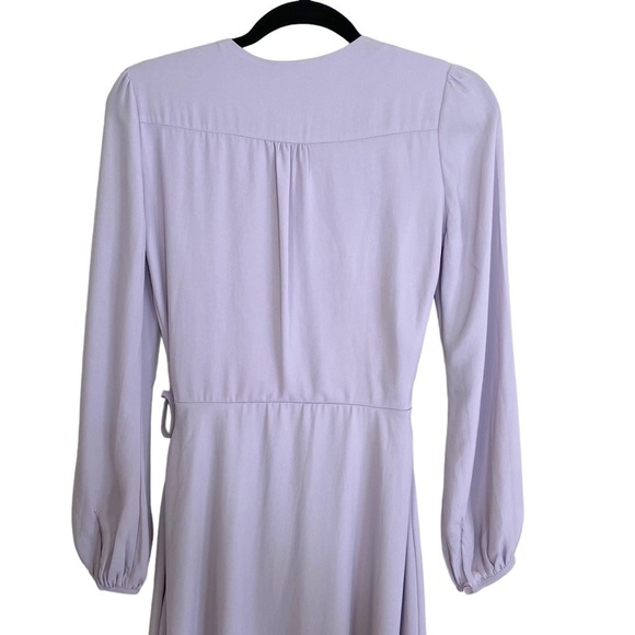 Asos Long Sleeve Wrap Style Midi Dress - Picture 6 of 12